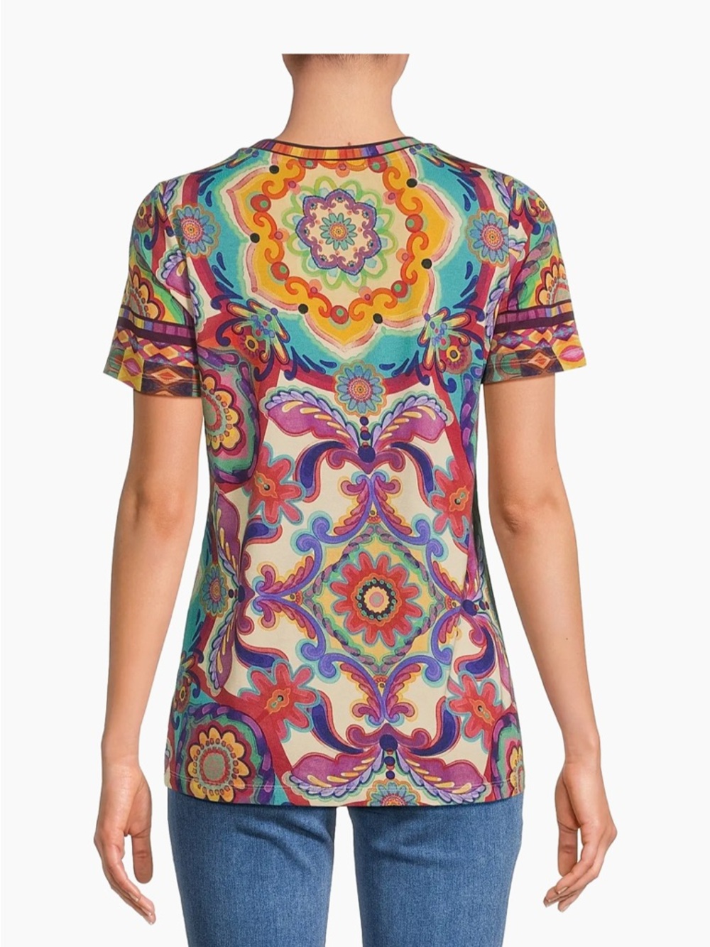 Johnny Was The Janie Favorite Printed T-Shirt - Picture 5 of 7